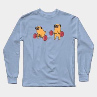 Pug Deadlift Long Sleeve T-Shirt